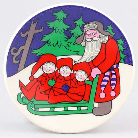 Gift of a Sledge アラビア ヘルヤ 陶板画　クリスマス Gift of a Sledge アラビア ヘルヤ 陶板画 クリスマス Our